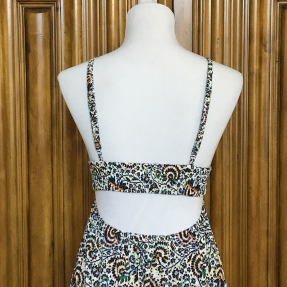 A.L.C. Rhodes Smocked Open Back Floral Maxi Dress - Picture 11 of 14